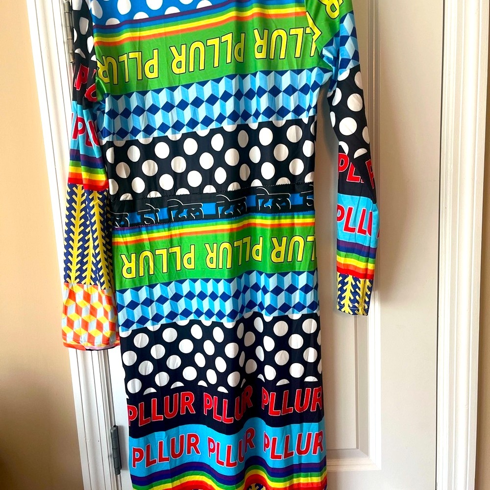New Multicolor Designer Libertine Inspired Maxi Dress Juniors’ Size XL